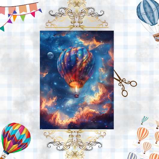 デカップホットヘアお洒落バルーンポートレート 薄葉紙