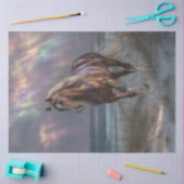 デカップホース虹色の雲の神秘的な美しい 薄葉紙 (クラフト)