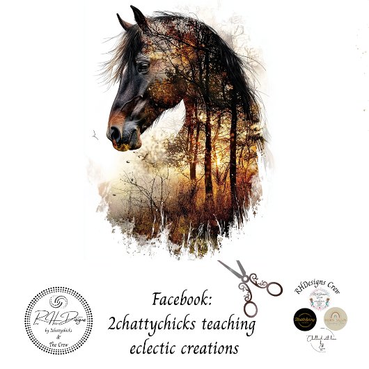 デカップホース調和自然二重露出 薄葉紙