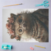 デカップポお洒落ルクパインの女性が着飾った 薄葉紙 (クラフト)