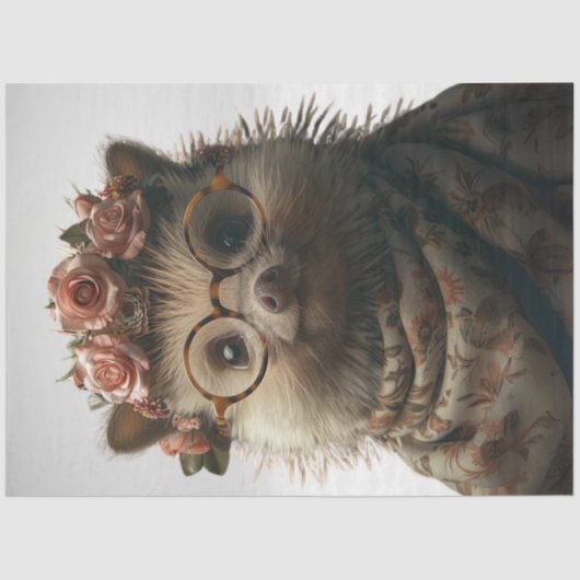 デカップポお洒落ルクパインの女性が着飾った 薄葉紙 (正面)