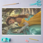 デカップポスターカーとファッショナブルなレディーフォト 薄葉紙 (クラフト)