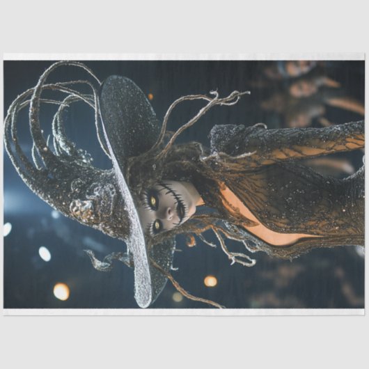 デカップマジカルブラック華美魔女の衣装 薄葉紙 (正面)