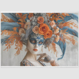 デカップマルディグラスクイーンとヘアドレ 薄葉紙