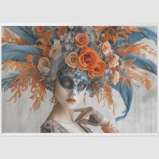 デカップマルディグラスクイーンとヘアドレ 薄葉紙 (正面)