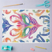 デカップマルディグラスマスク 薄葉紙 (クラフト)