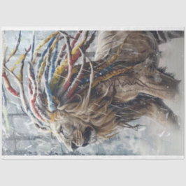 デカップライオンドレッドロックヘアティッシュペーパー 薄葉紙