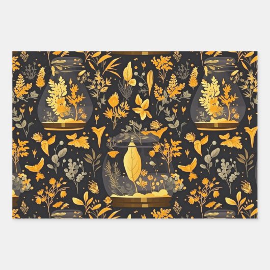 デカップラッピング紙テラリアムセット3 ラッピングペーパーシート (正面)