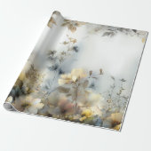 デカップラッピング紙フローラデザインパステル ラッピングペーパー (アンロールド)