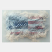 デカップラッピング紙USA，地図とバー ラッピングペーパーシート (正面2)