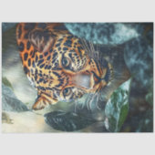 デカップレオパード顔の視線がジャングルの離れに入る 薄葉紙 (正面)