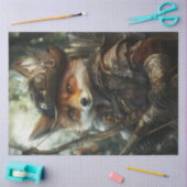 デカップレッドキツネを森のロビンフードとして 薄葉紙 (クラフト)