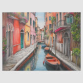 デカップヴェネツィアの水のカラー通り 薄葉紙 (正面)