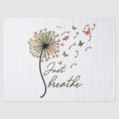 デカップ蝶でタンポポを呼吸 薄葉紙 (正面)