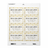 デカデンスゴールデンアールデコ出荷住所 シール (フルシート)