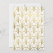 デカデンスゴールデンアールデコ招待状 招待状 (裏面)