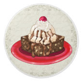 デカデントアイスクリームサンデブラウニードロワーを引っ張る セラミックノブ (正面)