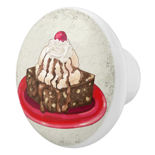 デカデントアイスクリームサンデブラウニードロワーを引っ張る セラミックノブ (右)