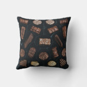 デカデントデリートチョコレートパターン装飾用クッション クッション (裏面)