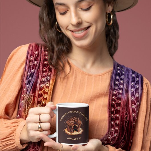デカデント国立チョコレートケーキの日 コーヒーマグカップ