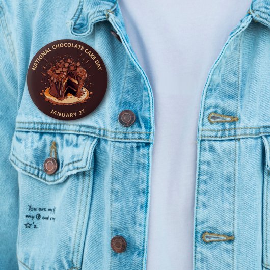 デカデント国立チョコレートケーキの日 缶バッジ