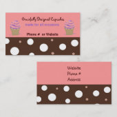 デカデント・カップケーキ 名刺 (正面/裏面)