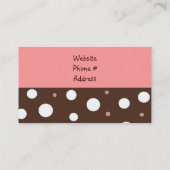 デカデント・カップケーキ 名刺 (裏面)