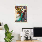 デカデント・パリの夜のアールデコポスター ポスター (ホームオフィス)