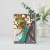 デカデント・パリの夜アールデコはがき ポストカード (スタンド正面)