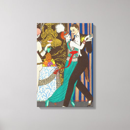 デカデント・パリの夜アールデコ・キャンバス・プリント キャンバスプリント (正面)