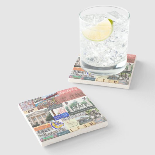 デカトゥールコースター、デカトゥール、デカトゥールジョージアコースター ストーンコースター (横)