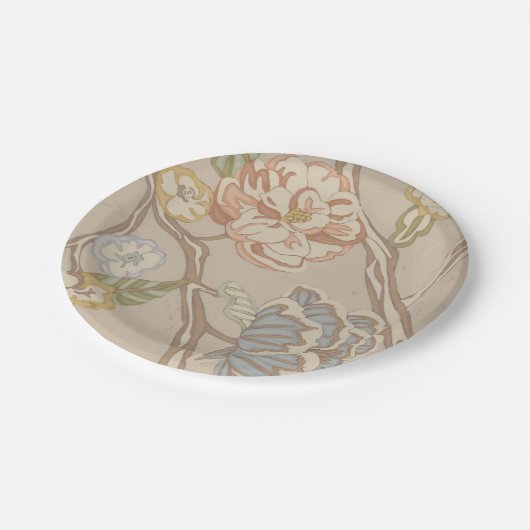 デカニアオルガンザチンツフローラデザイン ペーパープレート (アングル)