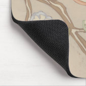 デカニアオルガンザチンツフローラデザイン マウスパッド (コーナー)