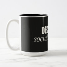 デカフェは社会的な建構物 おもしろ コーヒーマグ