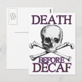 デカフェより死を選べ ポストカード (正面/裏面)