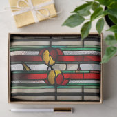 デカフェイクップクラフト用ステンドグラスポインセチア 薄葉紙 (ギフト)