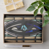 デカフェイクップクラフト用ステンドグラス雪片 薄葉紙 (ギフト)