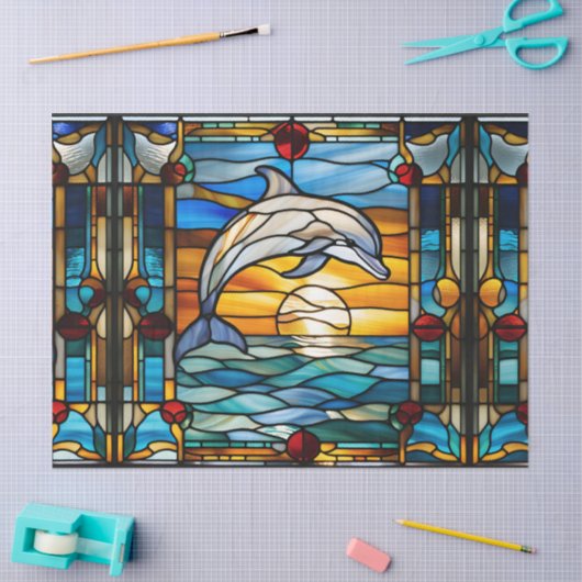デカフェイクップクラフト用ステンドグラス 薄葉紙 (クラフト)