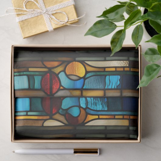 デカフェイクップクラフト用ステンドグラス 薄葉紙 (ギフト)