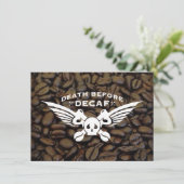 デカフェコーヒー豆より死を選ぶ 招待状 (スタンド正面)