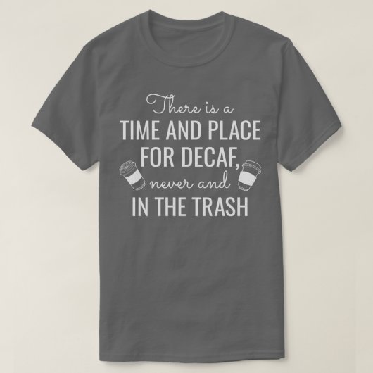 デカフコーヒー2 Tシャツ (デザイン正面)