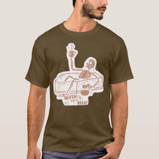 デカフステッカー前の死 Tシャツ