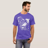 デカフタトゥーアートの前の死スタイルコーヒー Tシャツ (正面フル)