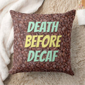 デカフ前の死 クッション (ブランケット)