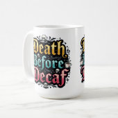 デカフ前の死 コーヒーマグカップ (正面左)