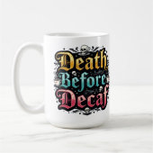 デカフ前の死 コーヒーマグカップ (左)