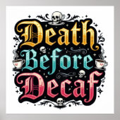 デカフ前の死 ポスター (正面)