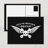 デカフ前の死 ポストカード (正面/裏面)