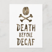 デカフ前の死 ポストカード (正面)