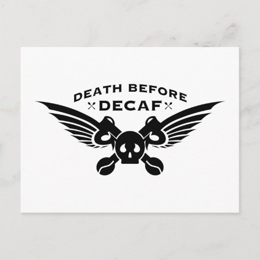 デカフ前の死 ポストカード (正面)